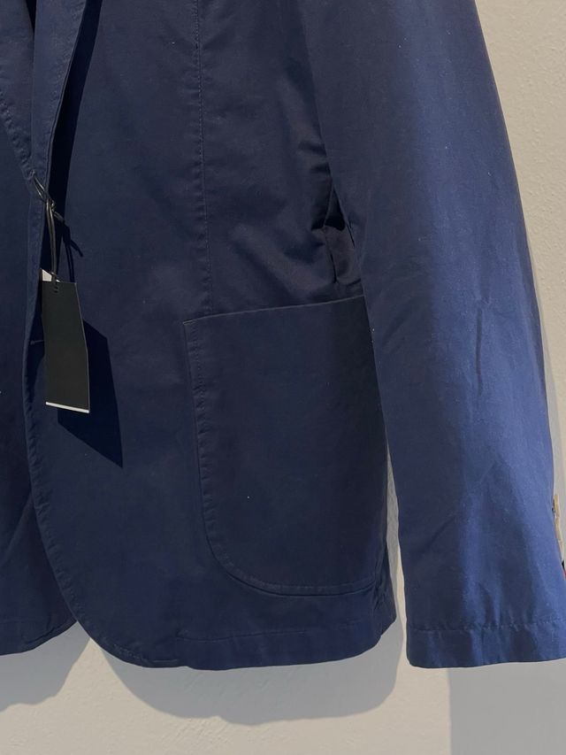 Blazer XXL blu scuro Cortefiel 100% cotone