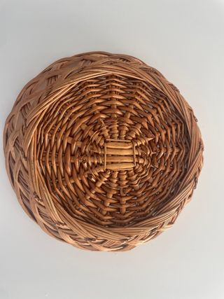 cesta panera mimbre trenzado