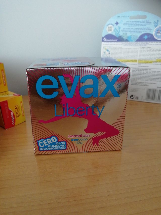 Colgate pasta de dientes, Evax liberty pato discos