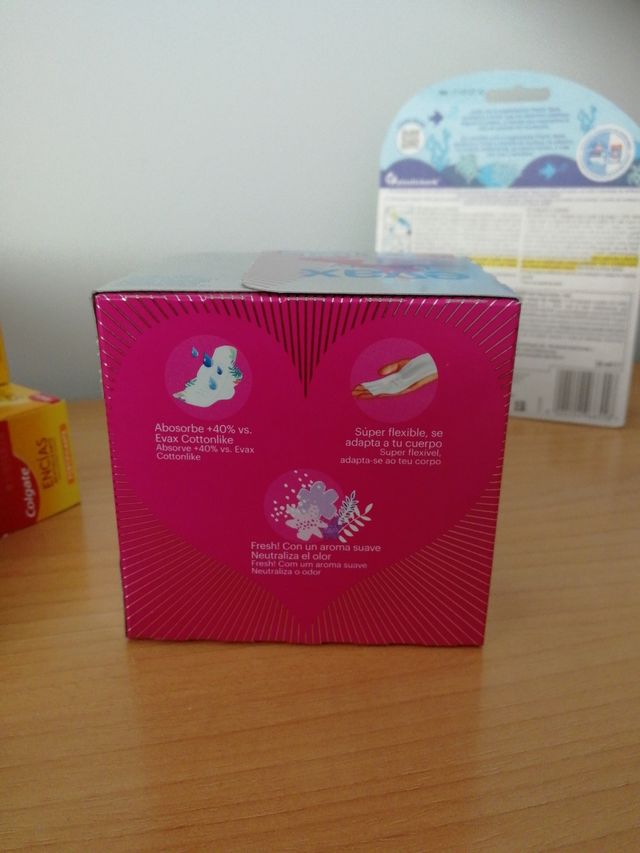 Colgate pasta de dientes, Evax liberty pato discos