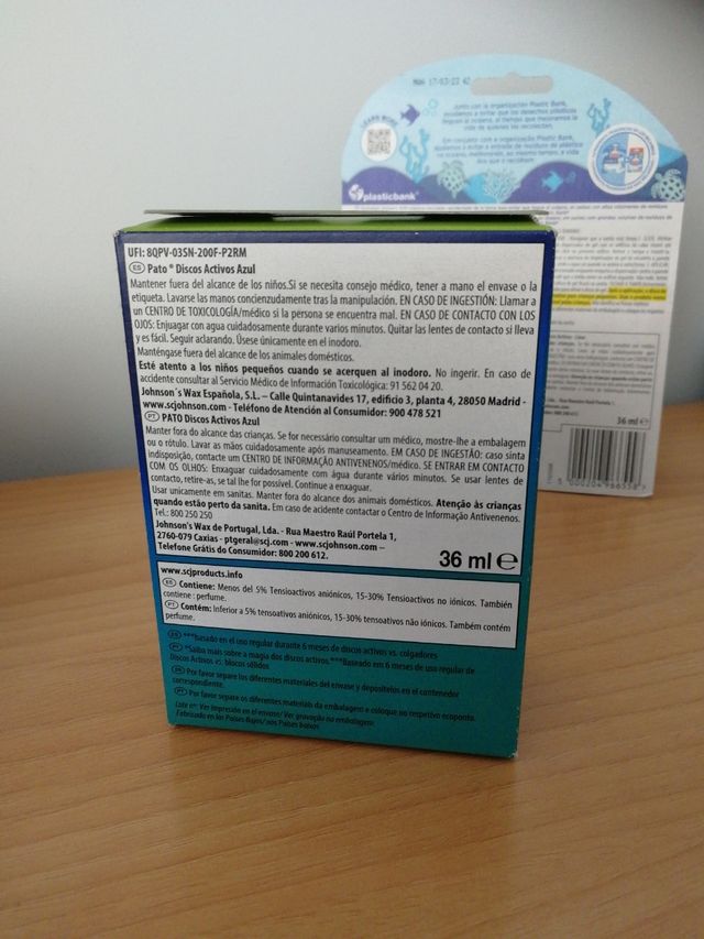 Colgate pasta de dientes, Evax liberty pato discos