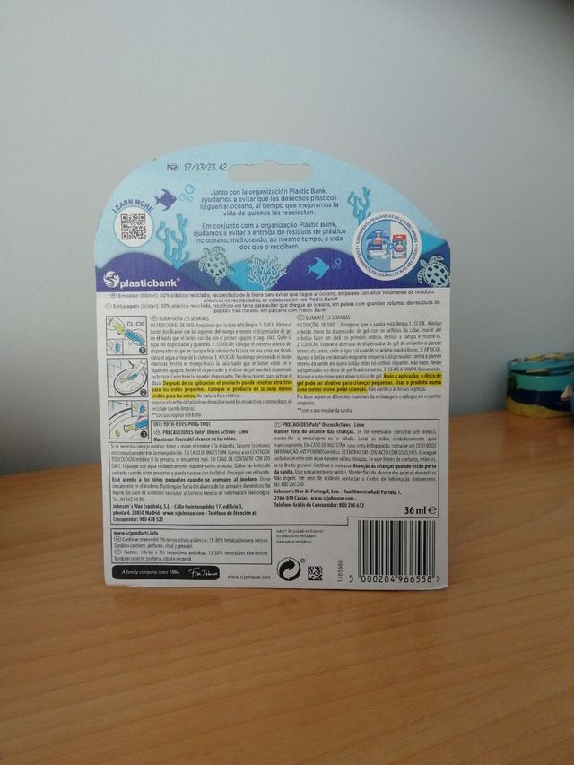 Colgate pasta de dientes, Evax liberty pato discos