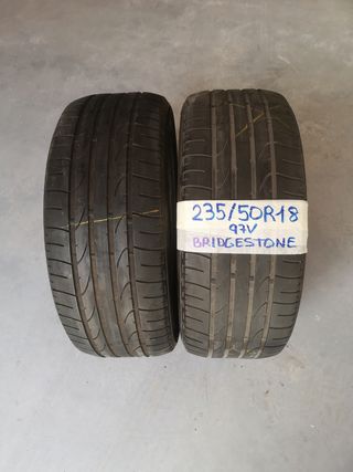 2 neumáticos 235/50R18 BRIDGESTONE 
