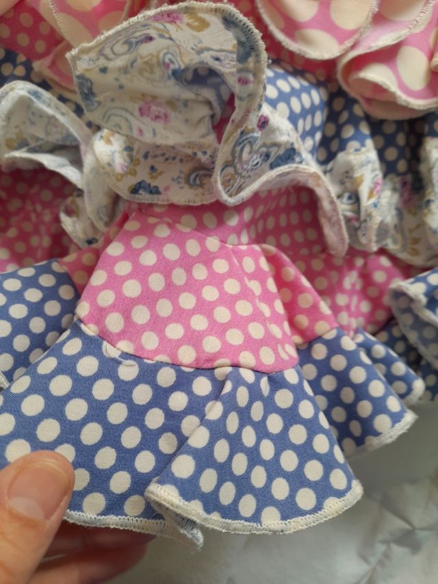 Vestido flamenca niña pachwork