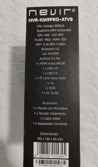 Caja android TV 4K