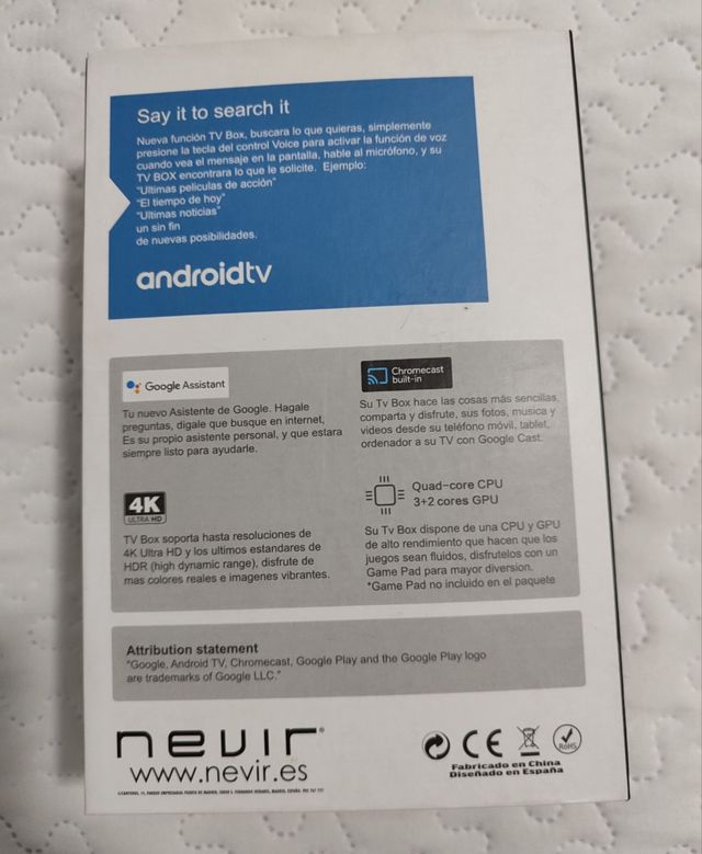 Caja android TV 4K