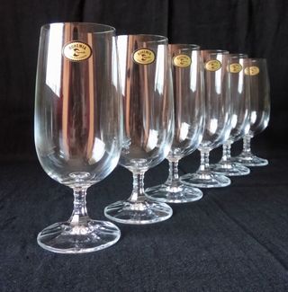 Cristalería de Bohemia. nuevo con etiquetas. copas