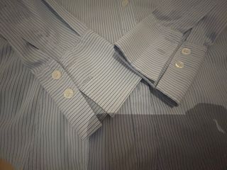 Camisa azul de rayas Benetton