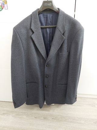 Chaqueta americana gris azulado '90s