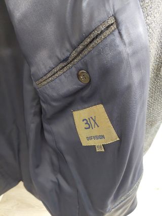 Chaqueta americana gris azulado '90s