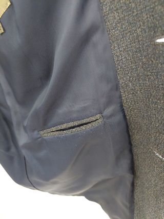 Chaqueta americana gris azulado '90s