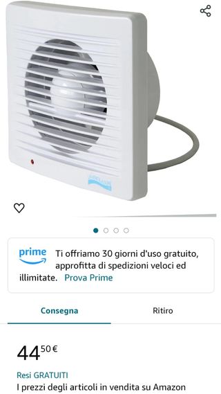 Aspiratore da parete