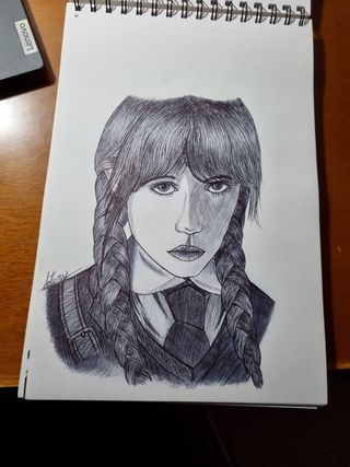 Disegno a penna Mercoledì