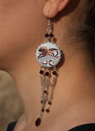 Pendientes de chapas beershoter