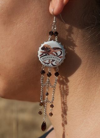 Pendientes de chapas beershoter