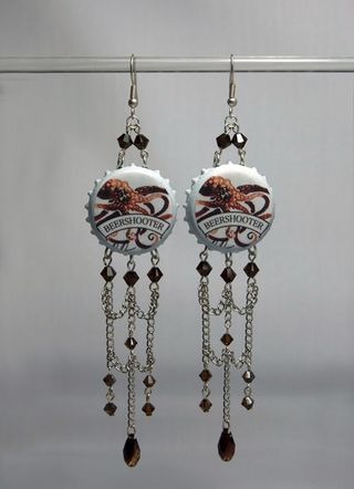 Pendientes de chapas beershoter