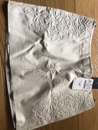 Falda piel Zara