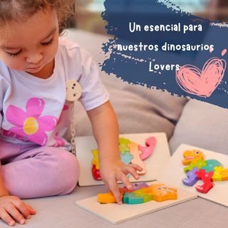 Pack de tres puzzles de Dinosaurios.NUEVO sin usar