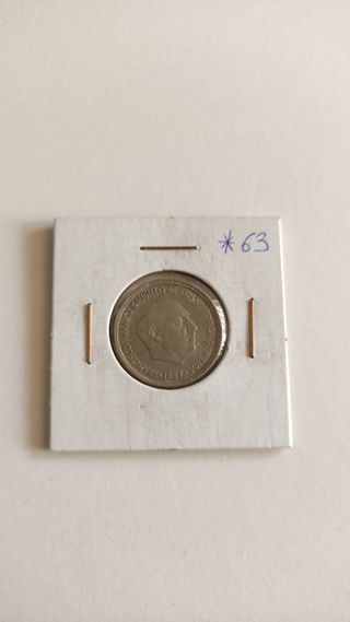 Monedas Franco 5ptas *63, 67, 70, 71, 74