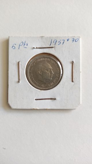 Monedas Franco 5ptas *63, 67, 70, 71, 74
