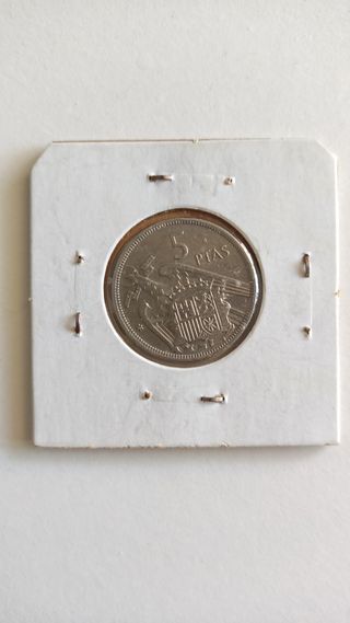 Monedas Franco 5ptas *63, 67, 70, 71, 74