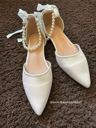 Zapato plano novia