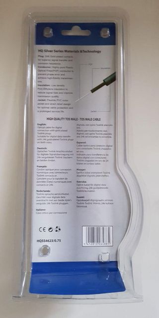 🔌 Cable óptico audio
