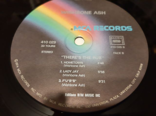 VINILO DE WISHBONE ASH -THERE'S THE RUB- (1975)