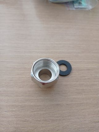 Adaptador rosca 1/4 macho 3/8 hembra