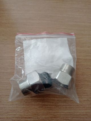 Adaptador rosca 1/4 macho 3/8 hembra