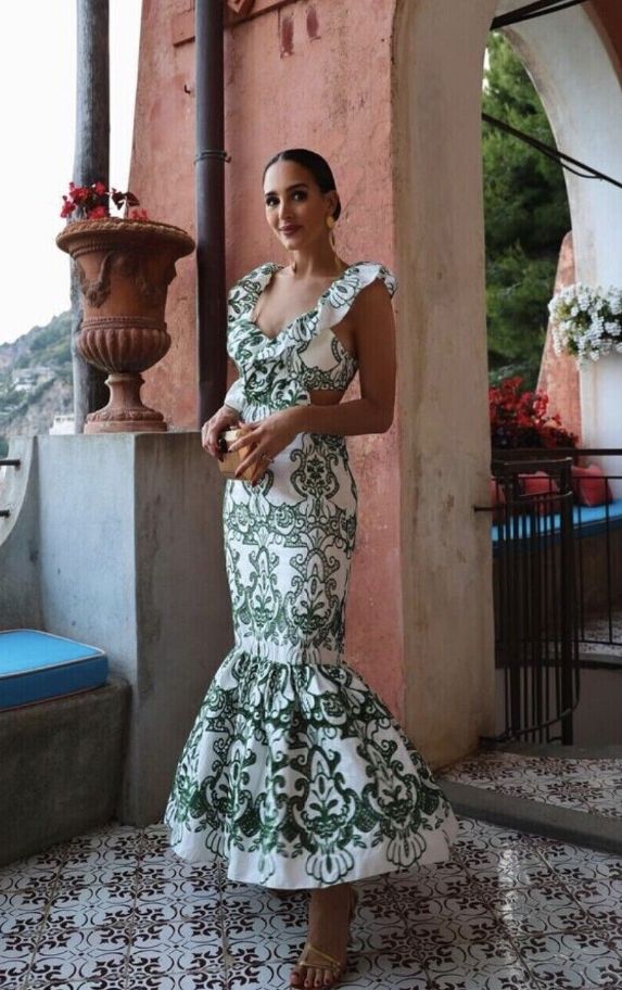 Vestido bordado ZARA S y M