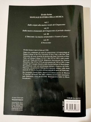 Surian - Manuale di storia della musica