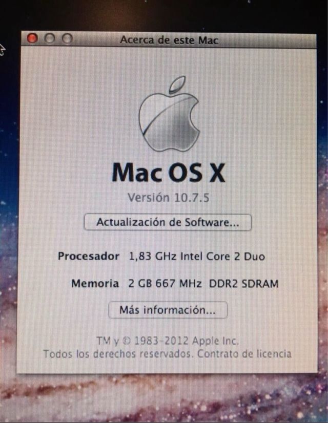 Apple iMac Intel 17 pulgadas