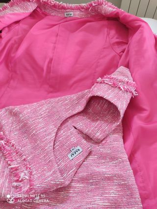 Set abito e giacca in tweed tipo Chanel