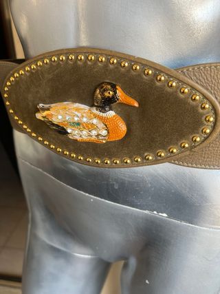 Cintura tradizionale folk vintage anatra strass