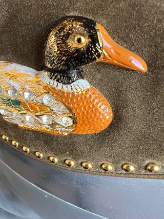 Cintura tradizionale folk vintage anatra strass