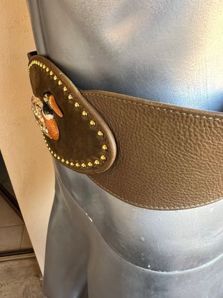 Cintura tradizionale folk vintage anatra strass