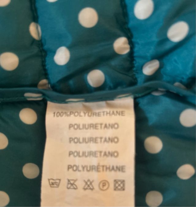 Plumas de entretiempo azul turquesa