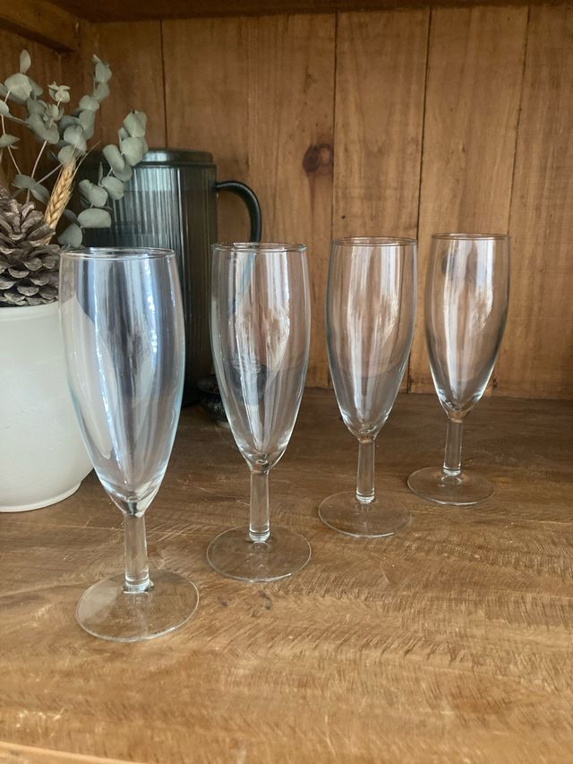 Set 4 copas champagne