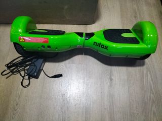 Hoverboard verde como nuevo y con cable