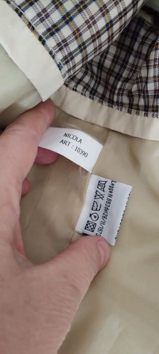 Giacca uomo color panna