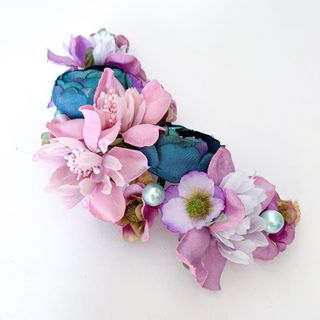 Conjunto tocado y cinturón vestido comunión