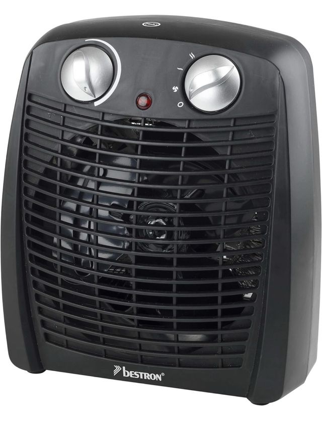 Calefactor Bestron, 1000/2000 Vatios, Negro