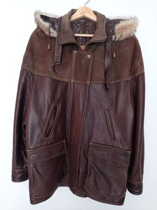 Chaqueta de piel y ante Blas Oliver 