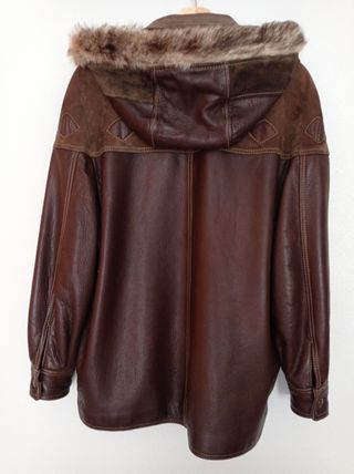 Chaqueta de piel y ante Blas Oliver 