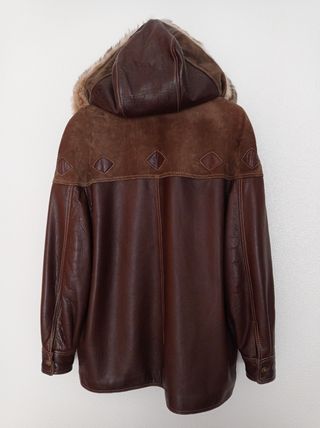 Chaqueta de piel y ante Blas Oliver 