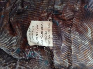 Chaqueta de piel y ante Blas Oliver 