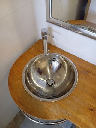 Conjunto mueble baño, lavabo y espejo