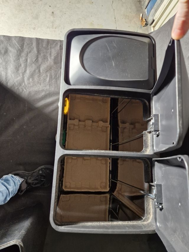 Cubo de basura triple reciclaje