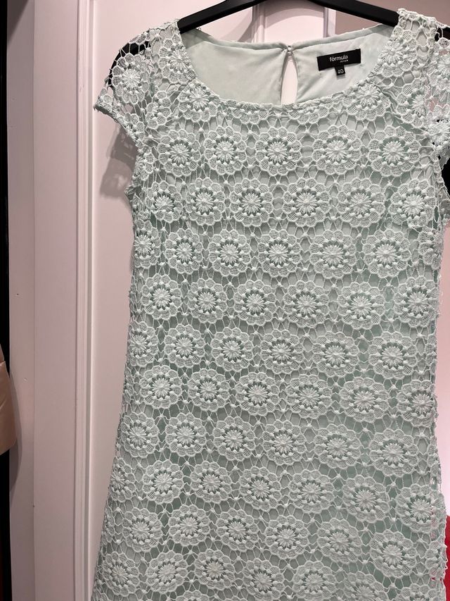 Vestido encaje  con chaqueta / abrigo a juego